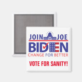 BIDEN VOOR PRESIDENT! MAGNEET (Voorkant / Achterkant)