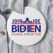 BIDEN VOOR PRESIDENT! RONDE BUTTON 6,0 CM (In situ)