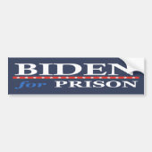 BIDEN VOOR PRISON Banner Bumpersticker (Voorkant)