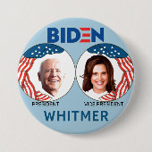 Biden/Whitmer 2020 Ronde Button 7,6 Cm (Voorkant)