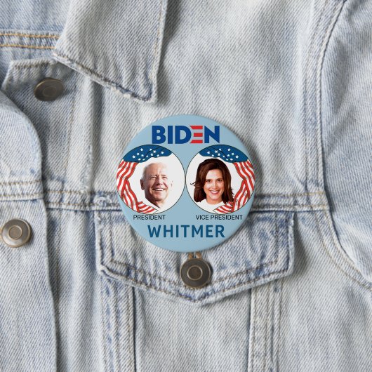 Biden/Whitmer 2020 Ronde Button 7,6 Cm (In situ)