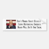 Biden zal de Amerikaanse Bumpersticker vernietigen (Voorkant)