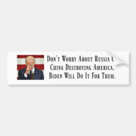 Biden zal de Amerikaanse Bumpersticker vernietigen