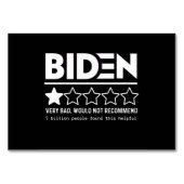Biden Zeer slecht zou T-Shirt niet aanbevelen Kaart (Voorkant)