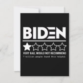 Biden Zeer slecht zou T-Shirt niet aanbevelen Save The Date (Voorkant)