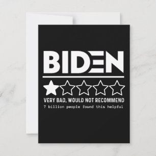Biden Zeer slecht zou T-Shirt niet aanbevelen Save The Date