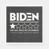 Biden Zeer slecht zou T-Shirt niet aanbevelen Servet (Voorkant)