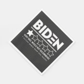 Biden Zeer slecht zou T-Shirt niet aanbevelen Servet (Hoek)