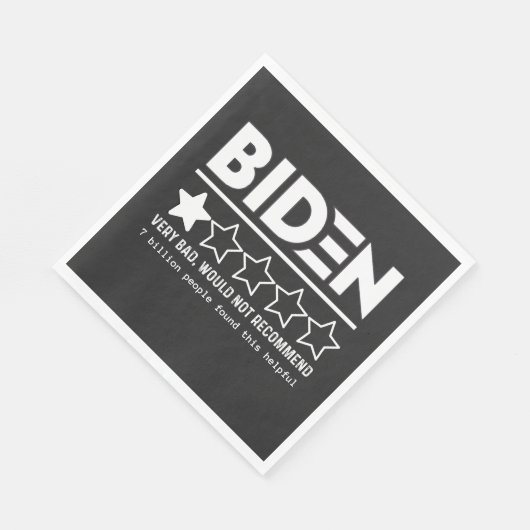 Biden Zeer slecht zou T-Shirt niet aanbevelen Servet (Hoek)