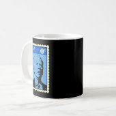 Biden Zero Cents Stamp 0 Funny Joe Biden Koffiemok (Voorkant links)