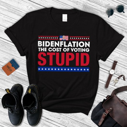 Bidenflatie de kosten van stemmen stuitend t-shirt