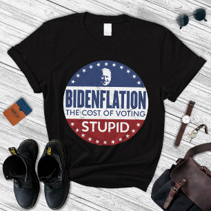 Bidenflatie de kosten van stemmen stuitend t-shirt
