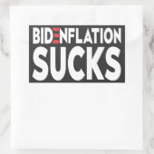 BIDENFLATIE SUCKS Anti Joe Biden Inflation Rechthoekige Sticker (Tas)