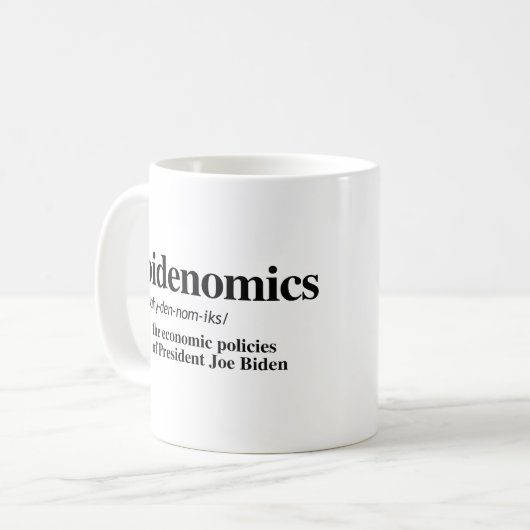 Bidenomics Definitie Koffiemok (Voorkant links)