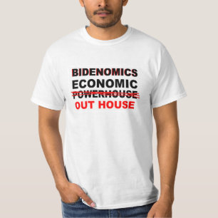 Bidenomics Economische Outhouse niet Powerhouse T-shirt