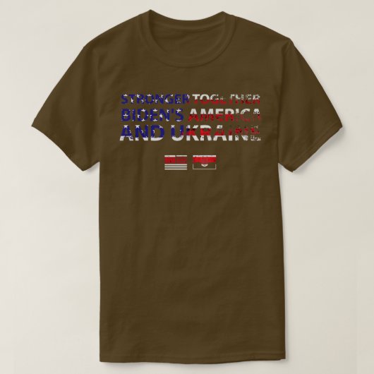 Bidens America Ukraine Biden T-shirt (Design voorkant)