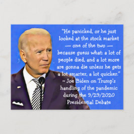 Biden's citaten over Trump's Push for Violence Briefkaart