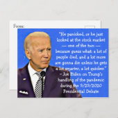 Biden's citaten over Trump's Push for Violence Briefkaart (Voorkant / Achterkant)
