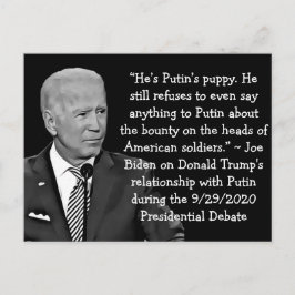 Biden's Quotes on Trump's Poetin Relatie Briefkaart