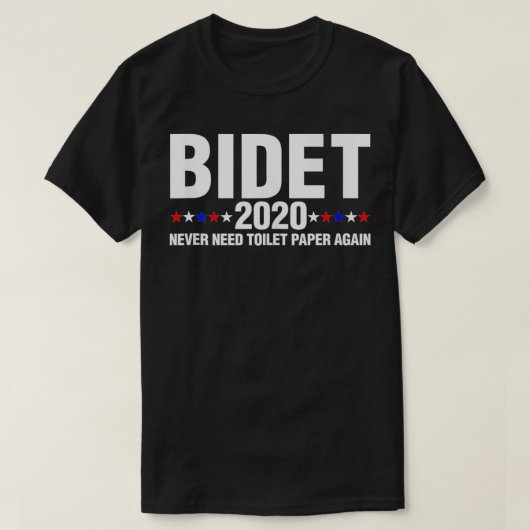 Bidet 2020 Never Need Toilet Paper Again Funny Gif T-shirt (Design voorkant)