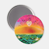 BIDMANTEL BIJ ZONSONDERGANG MAGNEET (Voorkant / Achterkant)