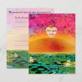 BIDMANTEL BIJ ZONSONDERGANG RSVP KAARTJE (Voorkant / Achterkant)