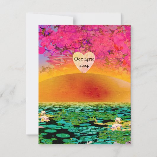 BIDMANTEL BIJ ZONSONDERGANG RSVP KAARTJE (Voorkant)