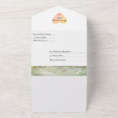 BIDMANTEL IN DE ZONSONDERGANG ALL IN ONE UITNODIGING (Buitenkant)