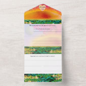 BIDMANTEL IN DE ZONSONDERGANG ALL IN ONE UITNODIGING (Binnen)