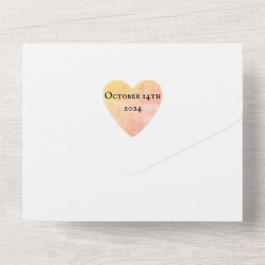 BIDMANTEL IN DE ZONSONDERGANG ALL IN ONE UITNODIGING (Achterkant)