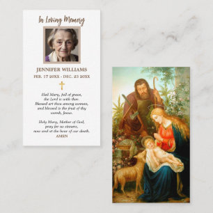 Bidskaart Heilige Familie Onze Lieve Vrouw Jozef Visitekaartje