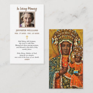 Bidskaarten I Madonna-icoon Jasna Gora Czestochowa Visitekaartje