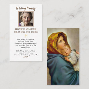 Bidskaarten Madonna van de Straten Madonnina Visitekaartje