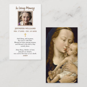 Bidskaarten Onze Lieve Vrouw Maagd Maria en het Ki Visitekaartje