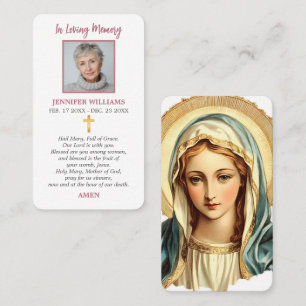 Bidskaarten Onze Lieve Vrouw van Pontmain Heilige Visitekaartje
