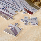Bidsmatten die naar de islamitische moskee leiden, legpuzzel (Zijkant)