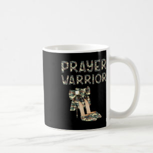 Bidsoldaat Camo hoge hakken boog geloof God Jezus Koffiemok
