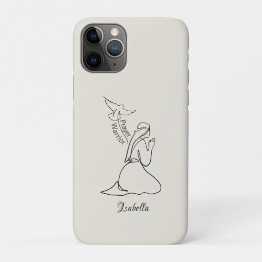 Bidsoldaat ontwerp & naam aanpassen Case-Mate iPhone case (Achterkant)