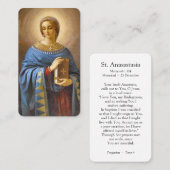 Bidsprenskaarten | St. Anastasia Visitekaartje (Voorkant / Achterkant)