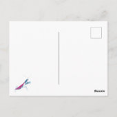 Bidsprinkhaan aangepaste tekst briefkaart (Achterkant)