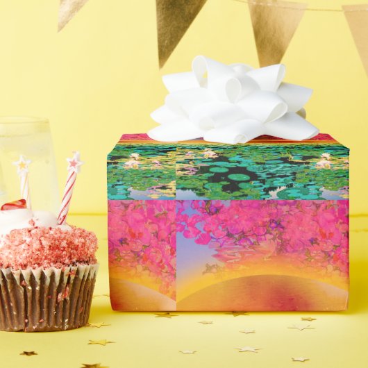 BIDSPRINKHAAN BIJ ZONSONDERGANG CADEAUPAPIER (Verjaardagsfeest)