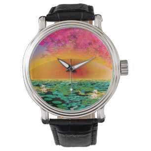 BIDSPRINKHAAN BIJ ZONSONDERGANG HORLOGE