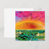 BIDSPRINKHAAN BIJ ZONSONDERGANG KAART (Voorkant / Achterkant)