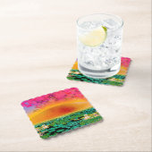 BIDSPRINKHAAN BIJ ZONSONDERGANG KARTONNEN ONDERZETTERS (Insitu)