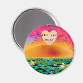 BIDSPRINKHAAN BIJ ZONSONDERGANG MAGNEET (Voorkant / Achterkant)