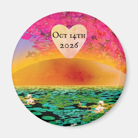 BIDSPRINKHAAN BIJ ZONSONDERGANG MAGNEET (Voorkant)