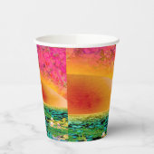 BIDSPRINKHAAN BIJ ZONSONDERGANG PAPIEREN BEKERS (Links)