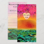 BIDSPRINKHAAN BIJ ZONSONDERGANG SAVE THE DATE (Voorkant / Achterkant)