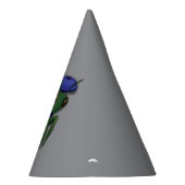 bidsprinkhaan die gaatje uitkijkt feesthoedjes (Rechts)