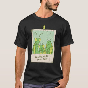 Bidsprinkhaan Familie Foto Bidsprinkhaan T-shirt